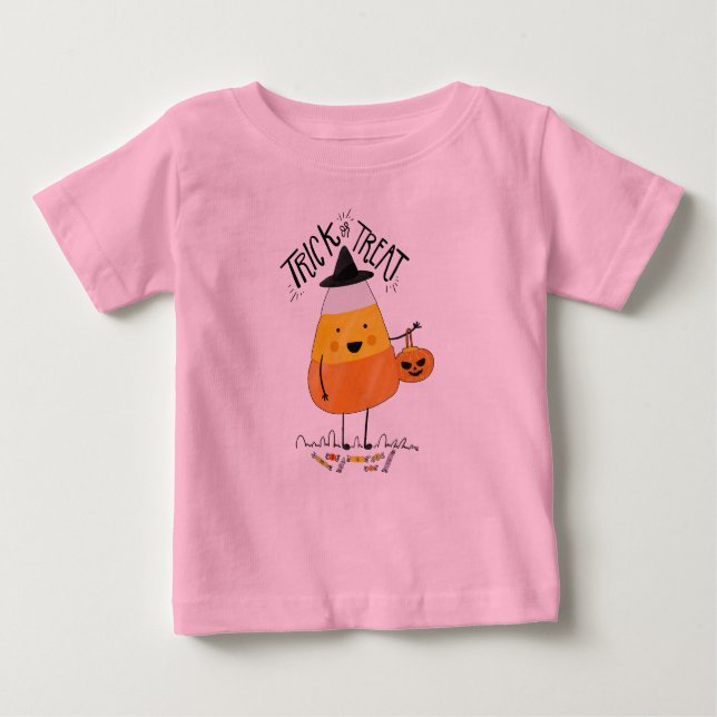 Trick oder Treat Candy Mais Halloween | Bodysuit Baby T-shirt (Vorderseite)