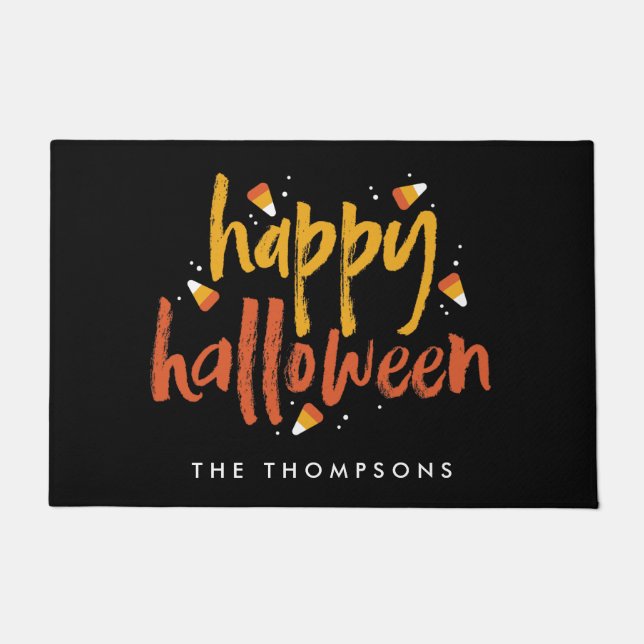 Trick oder Treat Candy Mais Halloween Fußmatte (Vorderseite)