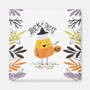 Trick oder Treat Candy Mais Halloween   Magnet