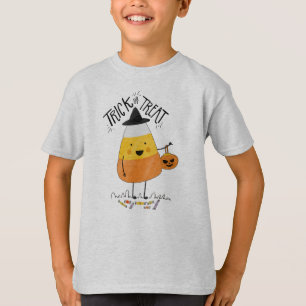 Trick oder Treat Candy Mais Halloween Sleeve Shirt