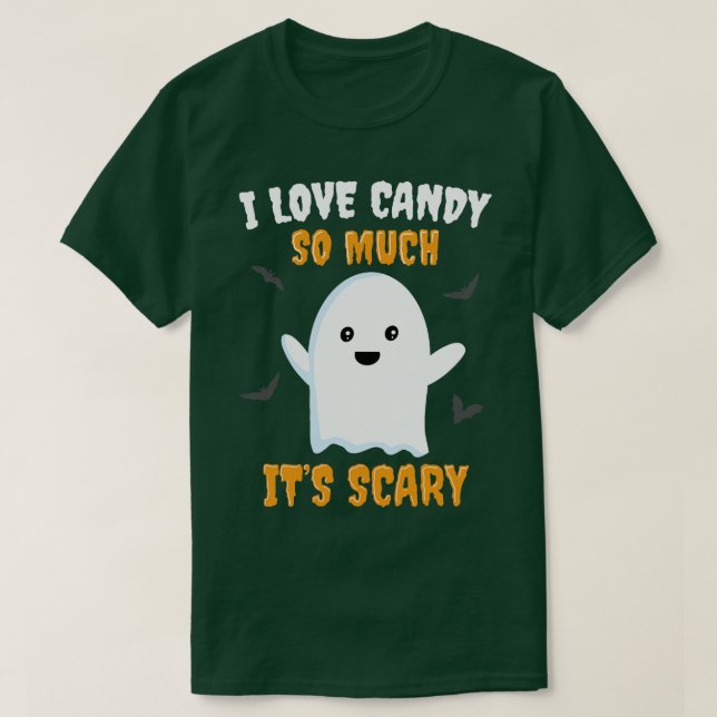 Trick oder Treat Candy Niedlich Ghost Boys Girls F T-Shirt (Design vorne)