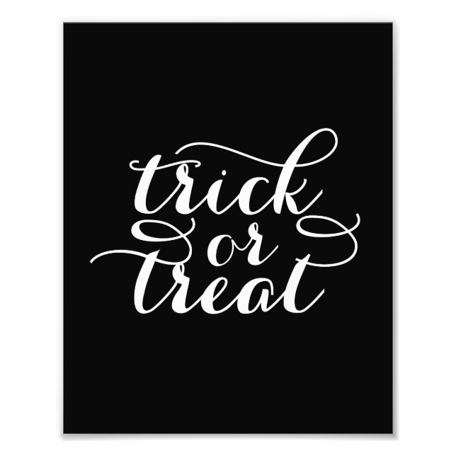 Trick oder Treat Chic | Halloween Art Print Fotodruck (Vorne)