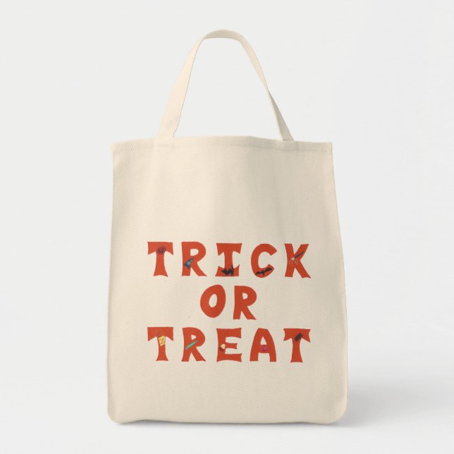 Trick oder Treat Decorated Halloween Bags Tragetasche (Vorne)