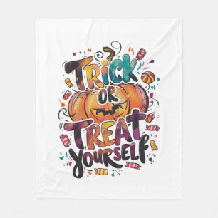 Trick oder Treat dich selbst Fleecedecke
