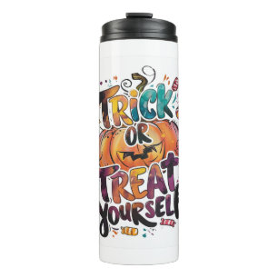 Trick oder Treat dich selbst Thermosbecher