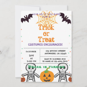 Trick oder Treat, Einladung zu Halloween
