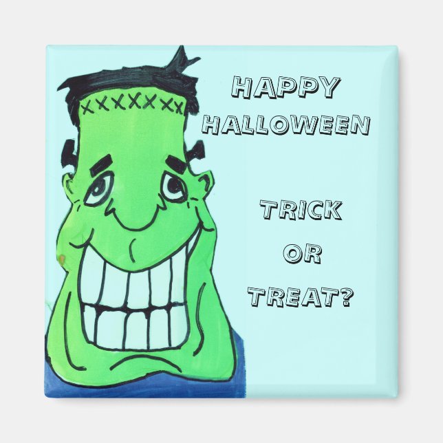 TRICK ODER TREAT, FRANKENSTEIN-Magnet Magnet (Vorne)