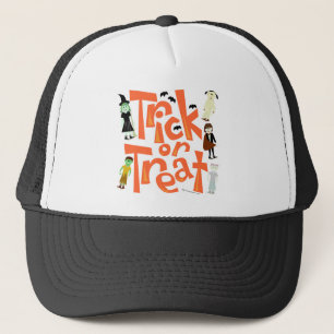 Trick oder Treat Fun Charakter Art Spooky Niedlich Truckerkappe