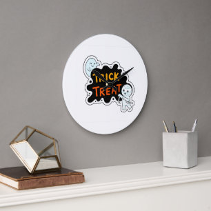 Trick oder Treat Fun Große Wanduhr