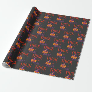 Trick oder Treat Funny Halloween Pumpkin Geschenkpapier
