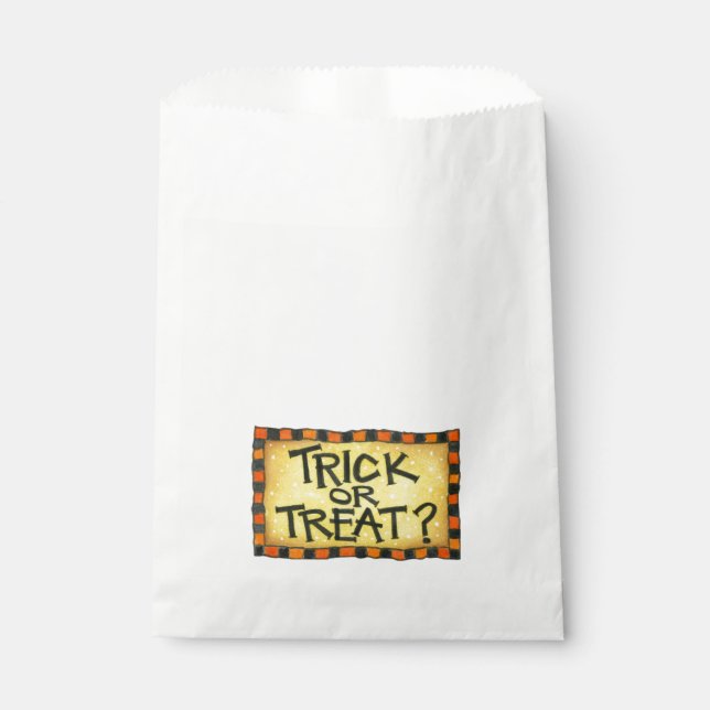 Trick oder Treat Geschenktütchen (Vorderseite)