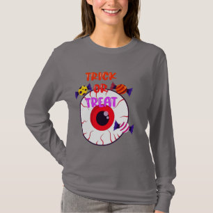 Trick oder Treat - Gigant Eyeball und Halloween Ca T-Shirt