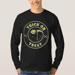 Trick oder treat Grim Sensenmann Starbucks Logo Ka T-Shirt