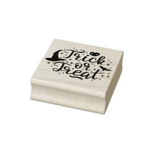 Trick oder Treat Gummistempel