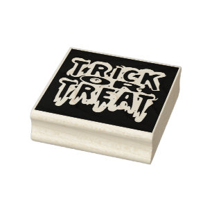 Trick oder Treat Gummistempel