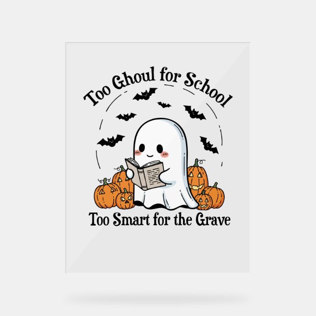 Trick oder Treat Halloween Acrylschild (Vorderseite)