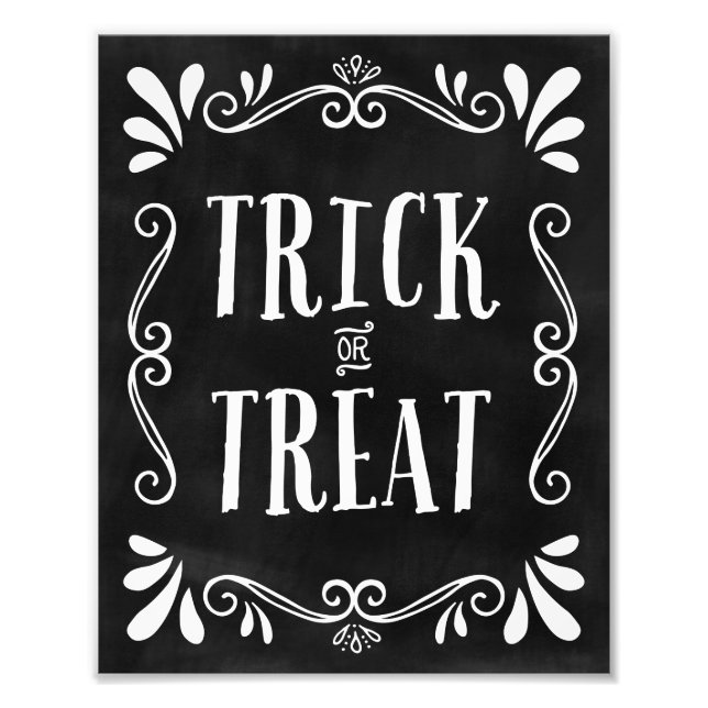 Trick oder Treat | Halloween Art Print Fotodruck (Vorne)