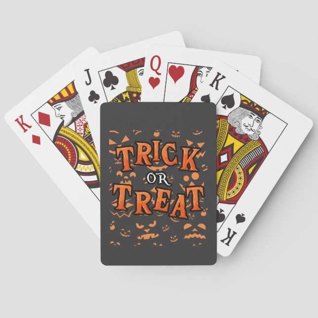 Trick oder Treat Halloween Classic Playing Cards Spielkarten (Rückseite)