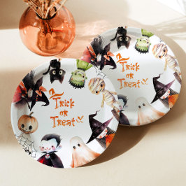 Trick oder Treat Halloween Costume Party Geburtsta Pappteller