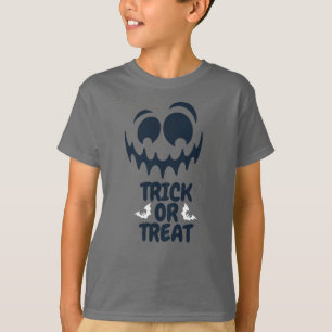 Trick oder Treat Halloween Creepy Funny Face T-Shirt