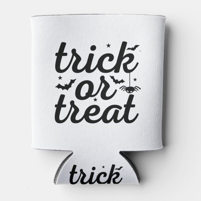 Trick oder Treat Halloween Dosenkühler (Vorderseite)