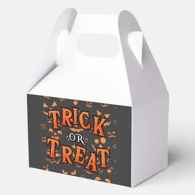 Trick oder Treat Halloween Fevor Boxen Geschenkschachtel (Vorderseite)