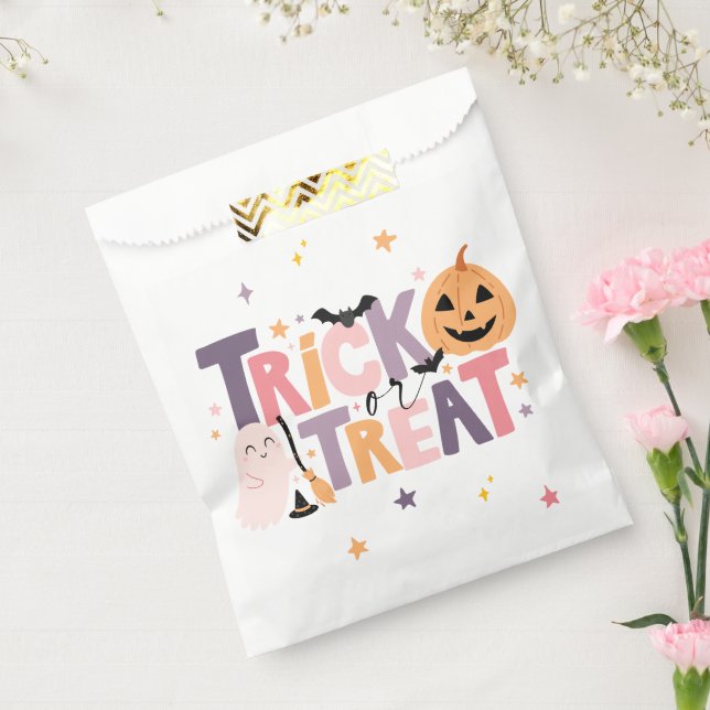 Trick oder Treat Halloween Gefälligkeback Leckerei Geschenktütchen (Versiegelt)