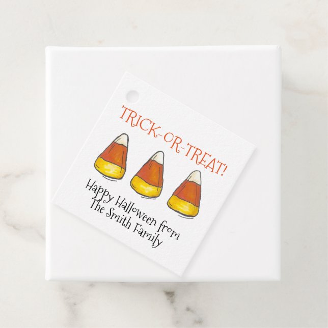 Trick oder Treat Halloween Herbst Candy Mais Kandi Geschenkanhänger (Beispiel)