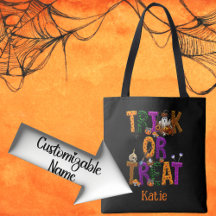 Trick oder Treat Halloween, individuell anpassbare