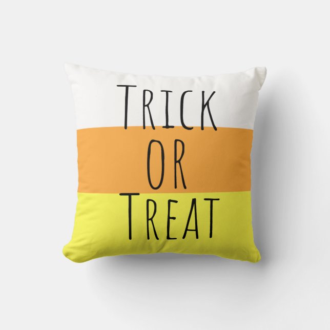 Trick oder Treat Halloween Kissen (Vorderseite)
