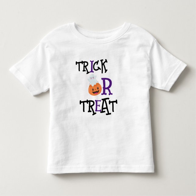 Trick oder Treat Halloween Kleinkind T-shirt (Vorderseite)