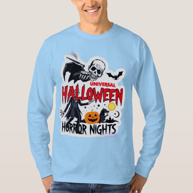 Trick oder Treat Halloween Men's Long Sleeve T - S T-Shirt (Vorderseite)