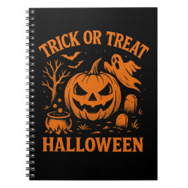Trick oder Treat Halloween-Notebook Notizblock