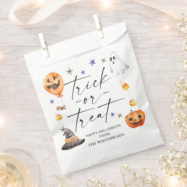 Trick oder Treat Halloween-Party Geschenktütchen (Ausgeschnitten)