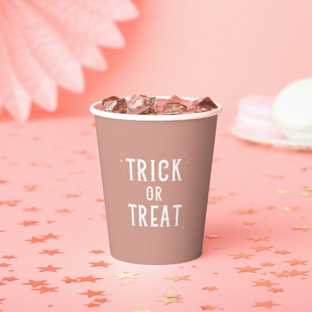 Trick oder Treat Halloween-Party Pappbecher (Insitu)
