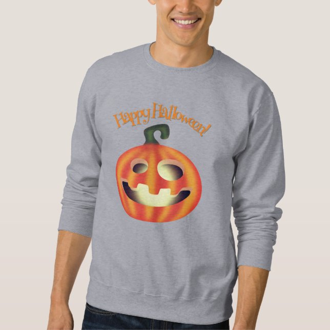 Trick oder Treat Halloween Pumpkin Sweatshirt (Vorderseite)