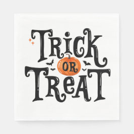 Trick oder Treat Halloween Serviette