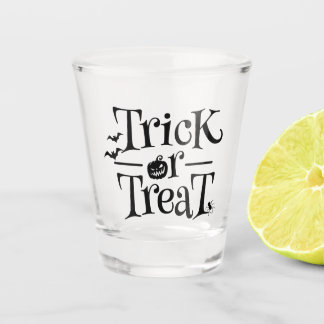 Trick oder Treat Halloween-Showglas Schnapsglas