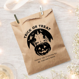 Trick oder Treat Halloween Spuk House Kraft Geschenktütchen