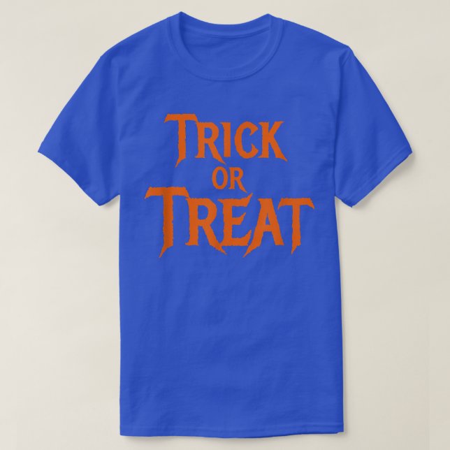 Trick oder Treat Halloween T-Shirt (Design vorne)