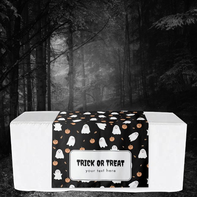 Trick oder Treat Halloween Table Hangbanner Wandteppich (Trick or Treat Halloween Table Hanging Banner Tapestry)