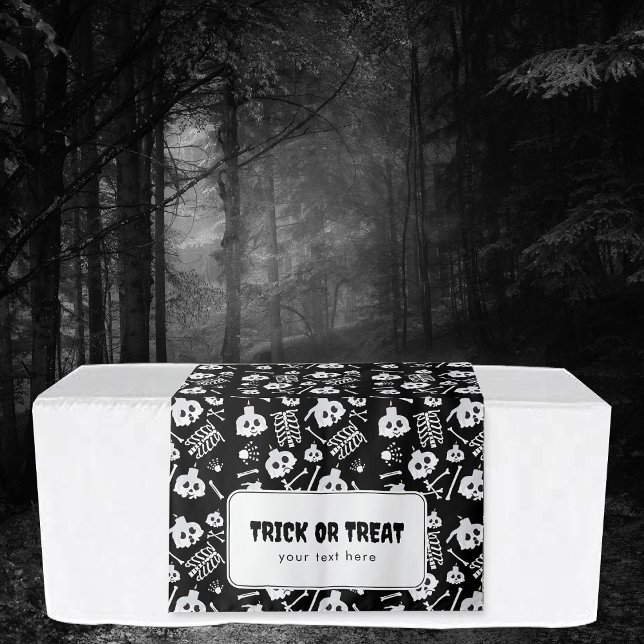 Trick oder Treat Halloween Table Hangbanner Wandteppich (Trick or Treat Halloween Table Hanging Banner Tapestry)