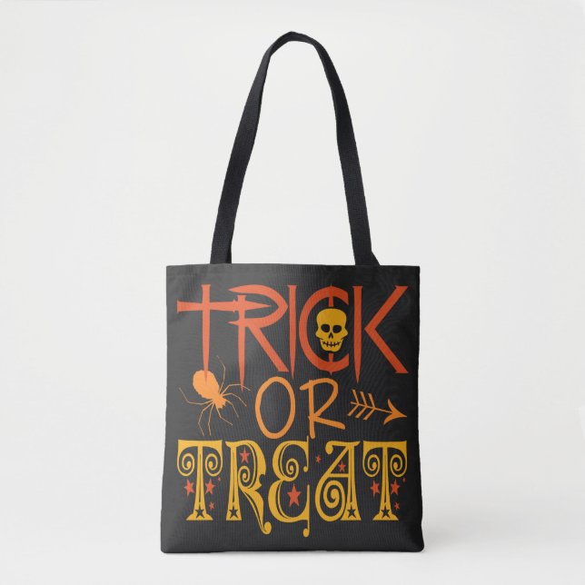 Trick oder Treat Halloween-Taschen (Vorderseite)