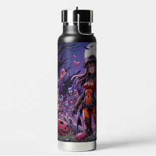 Trick oder Treat Halloween Zombies geben das Gehir Trinkflasche