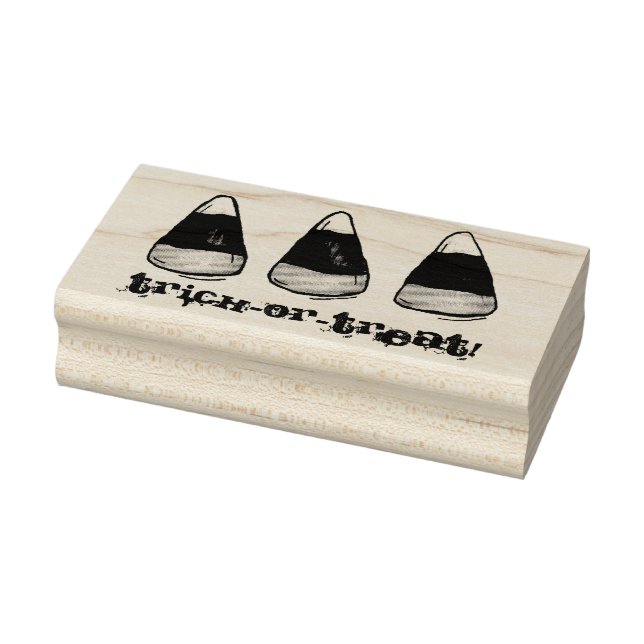Trick oder Treat Happy Halloween Candy Corn Candie Gummistempel (Stempel)