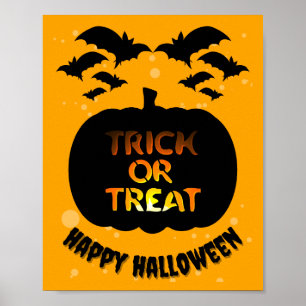 Trick oder Treat Happy Halloween Poster