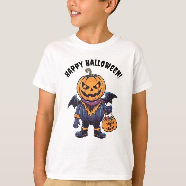 Trick oder Treat | Happy Halloween T-Shirt (Vorderseite)