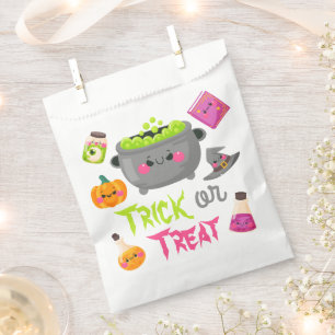 Trick oder Treat Hexe Cauldron Halloween Geschenktütchen