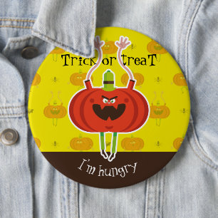 Trick oder treat ich habe Hunger Button