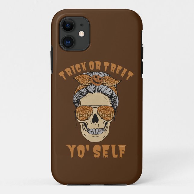 TRICK ODER TREAT IHNEN SELBST lustige Hallope zwis Case-Mate iPhone Hülle (Rückseite)